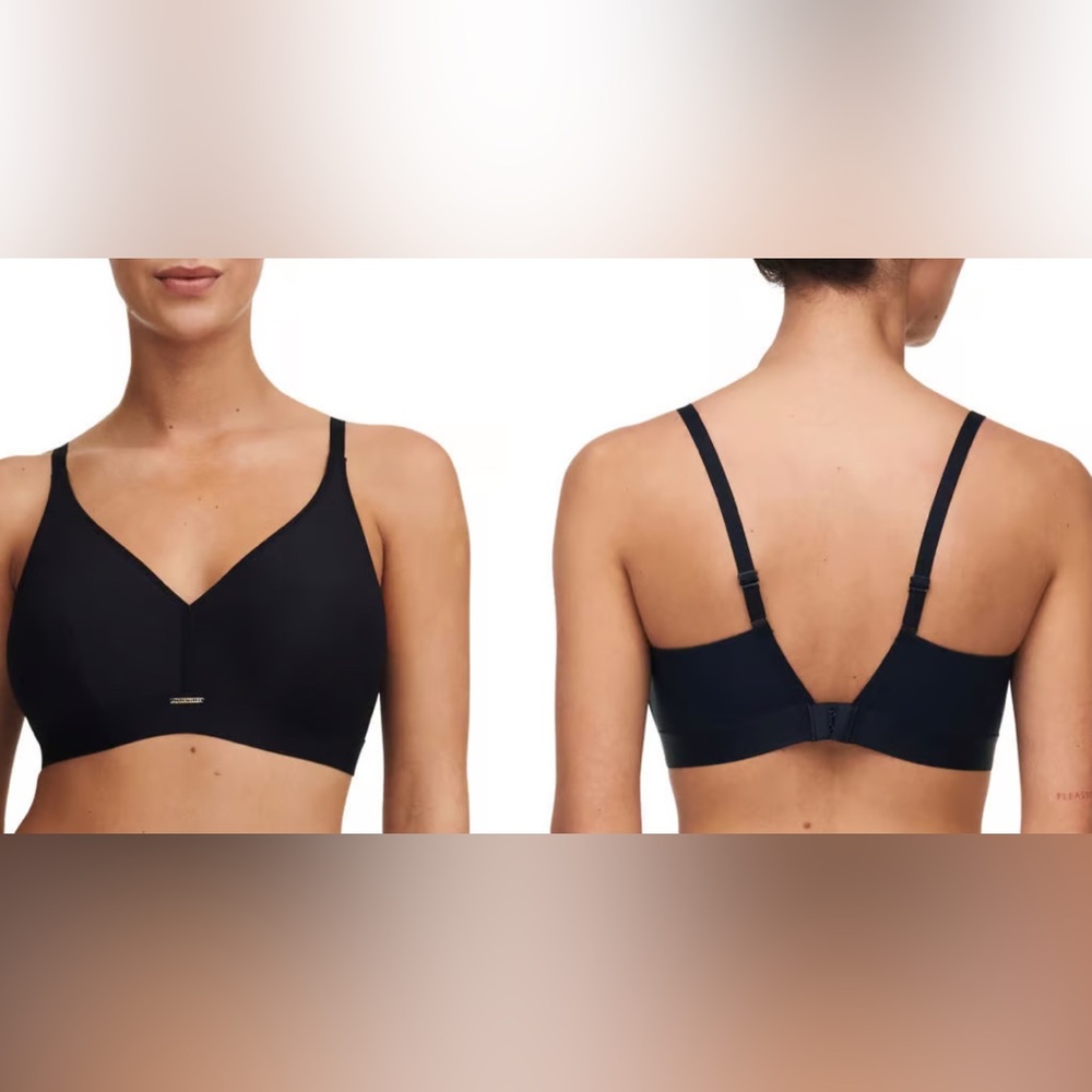 Chantelle Bare Essential Lightweight Wireless Bra - Black 32DDDD